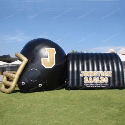 2020 Hot sale inflatable helmet tunnel, inflatable entrance tunnel for football game