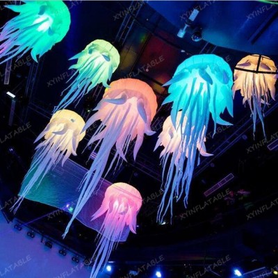 2020 Hot sale led inflatable jellyfish balloon for stage decoration