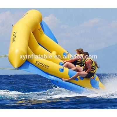 2020 Top quality inflatable flying towable, inflatable fly fishing boat, inflatable flying whale toy