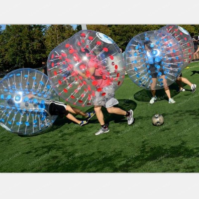 Factory price zorb ball soccer, inflatable wubble bubble ball, bubble football equipment