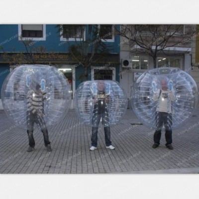 Factory price body zorb ball, knock ball, bubble ball suit for sale